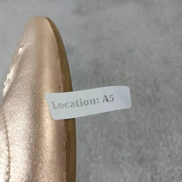 Taryn Rose Ballet Flats Rosalie Womens Size 5.5 Shoes Rose Gold Metallic Slip On
