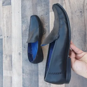 Ted Baker BLY-9 Slip on Black Leather loafers sz 12 men's