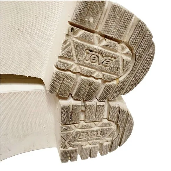 TEVA INDIO CARABINER SLIDE ROPE TAN MULTI PLATFORM SANDAL US 7/ EU 38 / UK 5