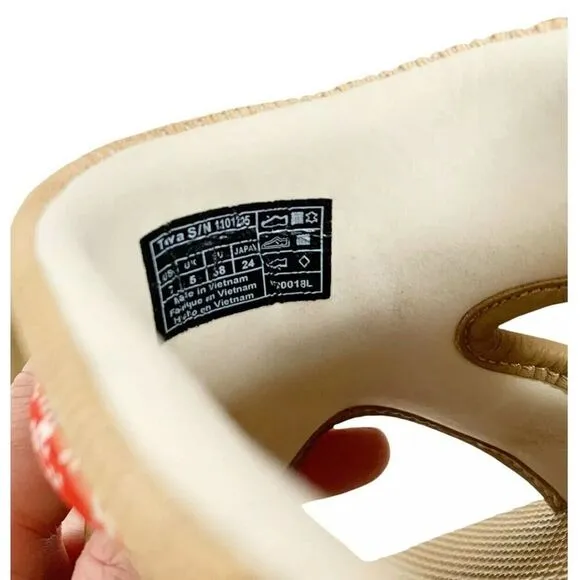 TEVA INDIO CARABINER SLIDE ROPE TAN MULTI PLATFORM SANDAL US 7/ EU 38 / UK 5
