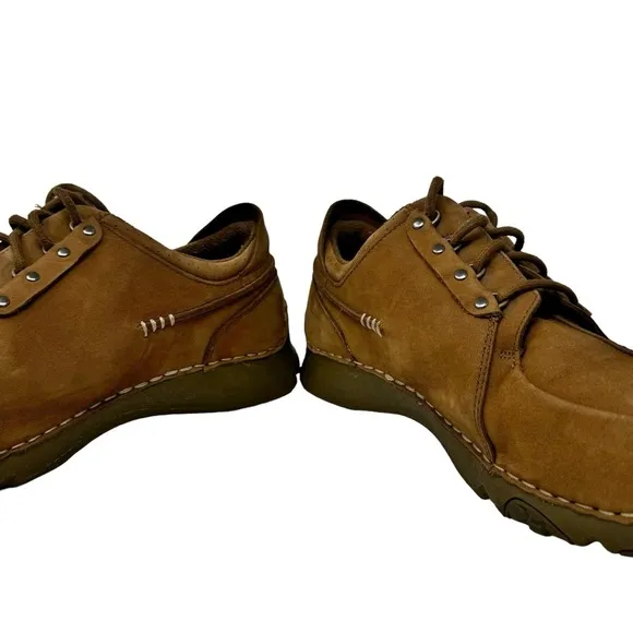 Teva Men’s Leather Lace Up Loafers Shoes Brown Size 12