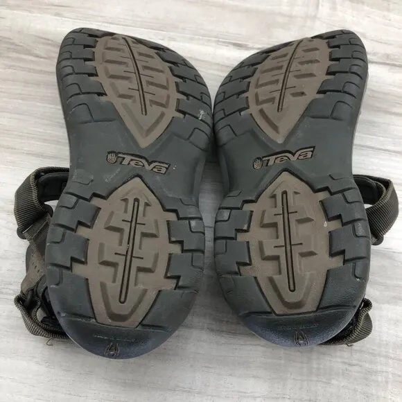 Teva Sandals Men's 9 Minam Brown Hook and Loop Outdoor Shoes