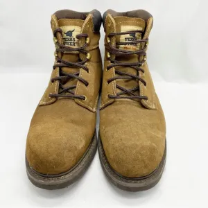 Texas Steer Steel Toe Work Tan Brown Boots Z41 PT91 Size 12