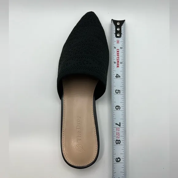 The Drop “Troy” Black Women's Slip-On Shoes - Size 5.5