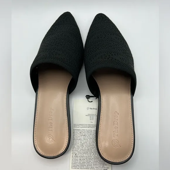 The Drop “Troy” Black Women's Slip-On Shoes - Size 5.5