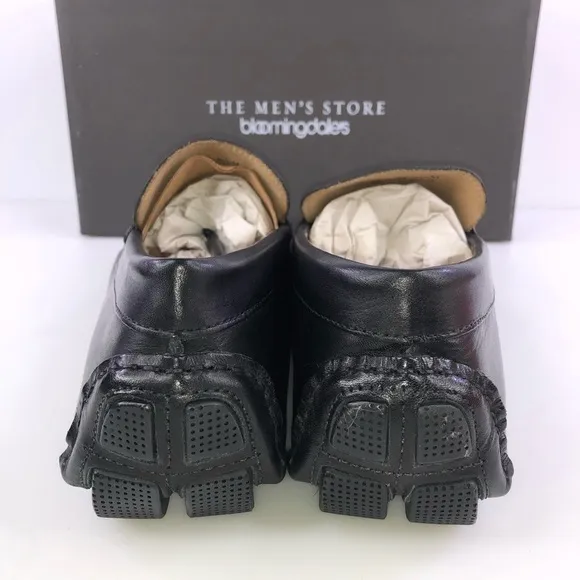 The Men’s Store Bloomingdales Black Penny Loafer Shoes Size 9.5