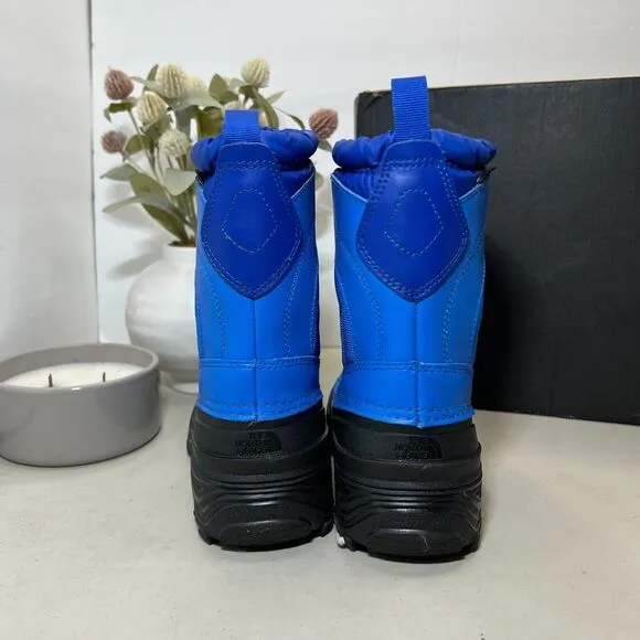 The North Face Alpenglow IV Lace Up Boots Blue/Black NF0A2T5P Boys US 1 NWB