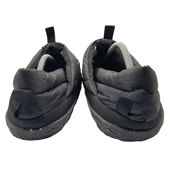 The North Face Nuptse Mule Slippers Mens 12 Black Comfort Lined - NF0A5G2F