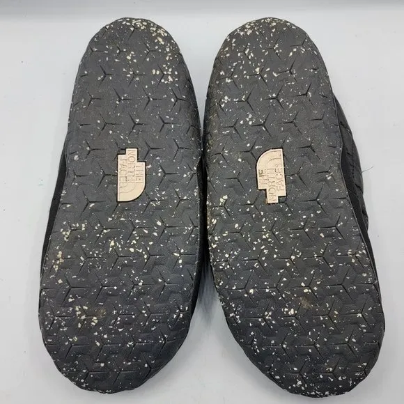 The North Face Nuptse Mule Slippers Mens 12 Black Comfort Lined - NF0A5G2F