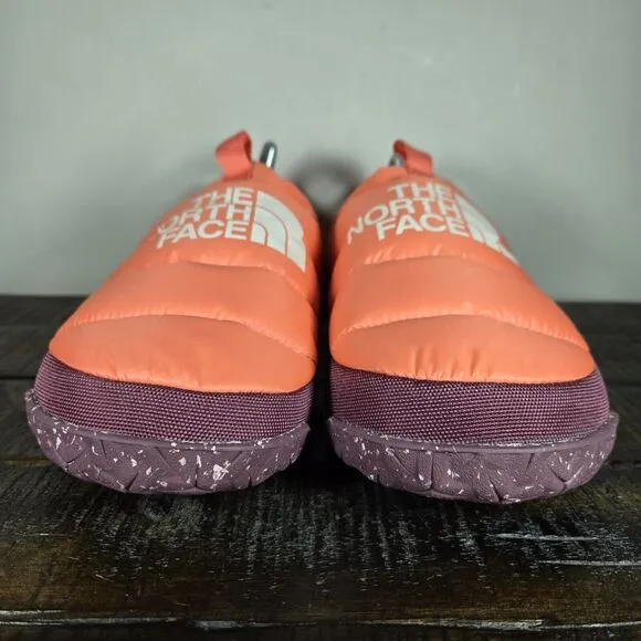 The North Face Nuptse Traction Mule Womens Size 11 Slippers Shoes Orange