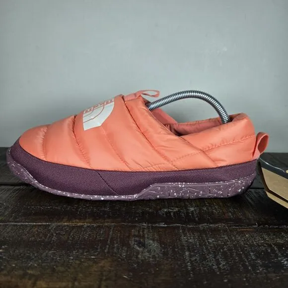 The North Face Nuptse Traction Mule Womens Size 11 Slippers Shoes Orange