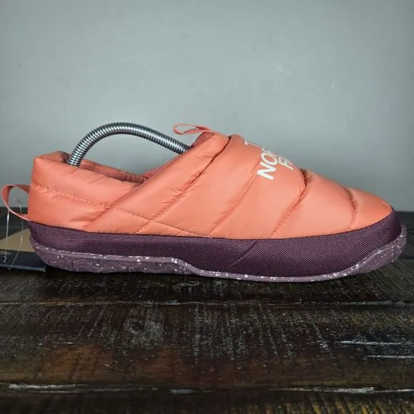 The North Face Nuptse Traction Mule Womens Size 11 Slippers Shoes Orange