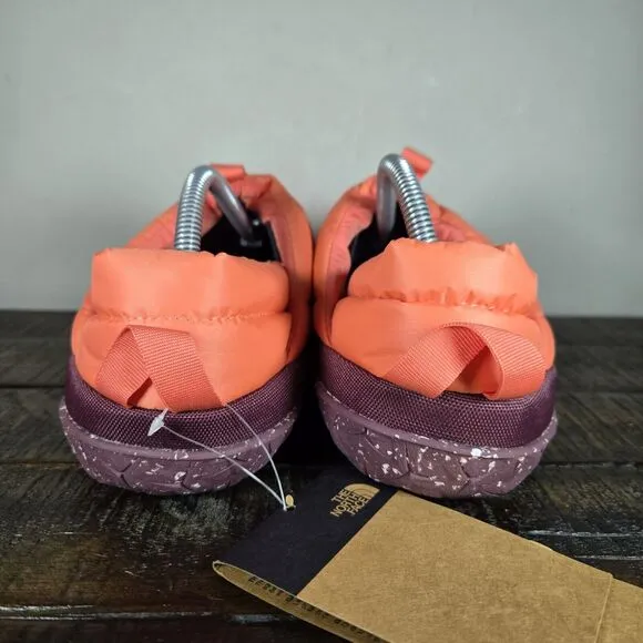 The North Face Nuptse Traction Mule Womens Size 11 Slippers Shoes Orange