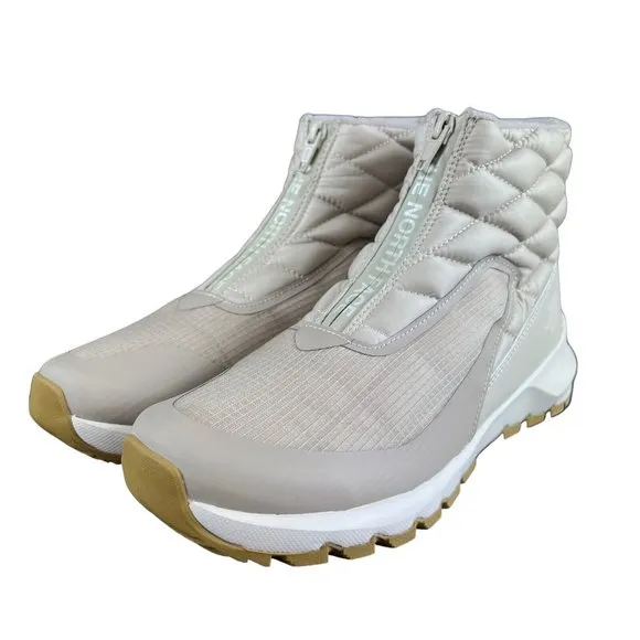 The North Face ThermoBall Progressive Zip Flax Vintage White Boots Women's Sz 9