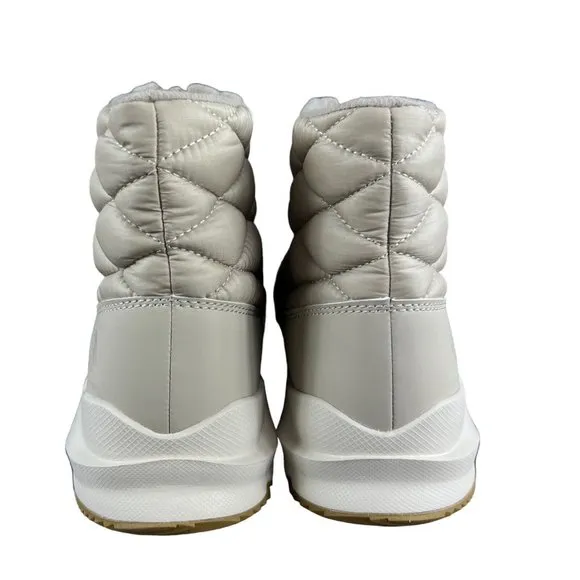 The North Face ThermoBall Progressive Zip Flax Vintage White Boots Women's Sz 9