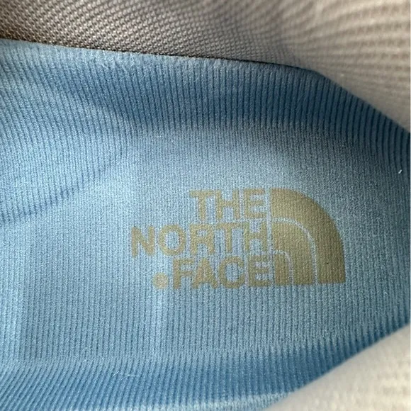 The North Face X2 Gray Leather Suede Blue &amp; Black Trim Women’s Outdoor Size 7