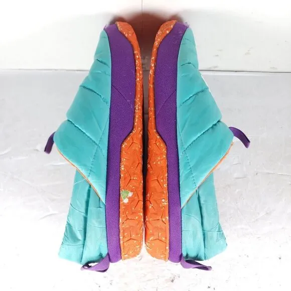 The North Face Men's Nuptse US11 Transantarctic Blue Slip On Mule Slippers Shoes