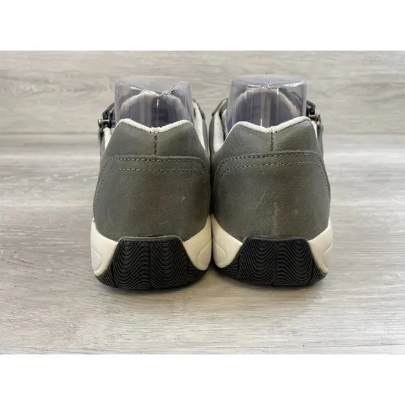 Therafit Francesca E71201E Women's US 10.5 Gray Leather Athletic Walking Sneaker