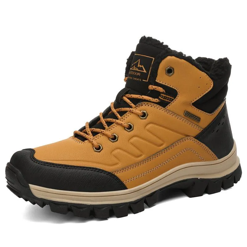 Thickened And Velvet Outdoor Non-Slip Boots