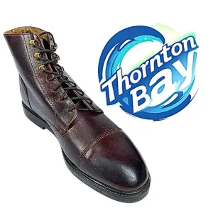 Thornton Bay Mens 6” Boot Pre-Owned Brown Leather Size 8 Medium