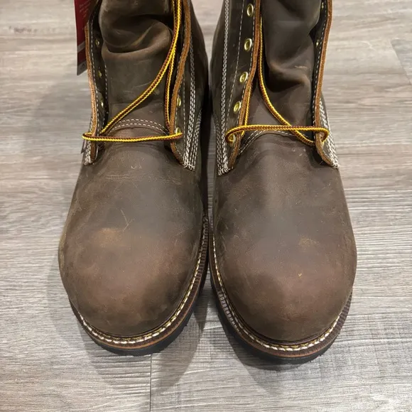 Thorogood 8” American Heritage Plain Toe Nano Toe Leather Lace Up Boots