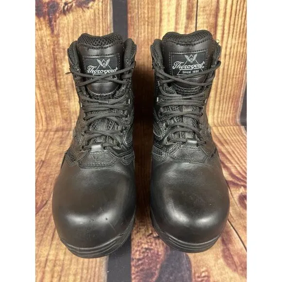 Thorogood Deuce 6&quot; Waterproof Side-Zip Composite Safety Toe Boots Men's Sz 7.5 M