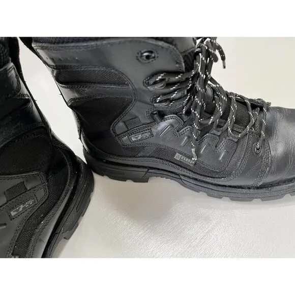 Thorogood Men's Leather Tactical Trooper Side Zip Boots Black Size 13 M