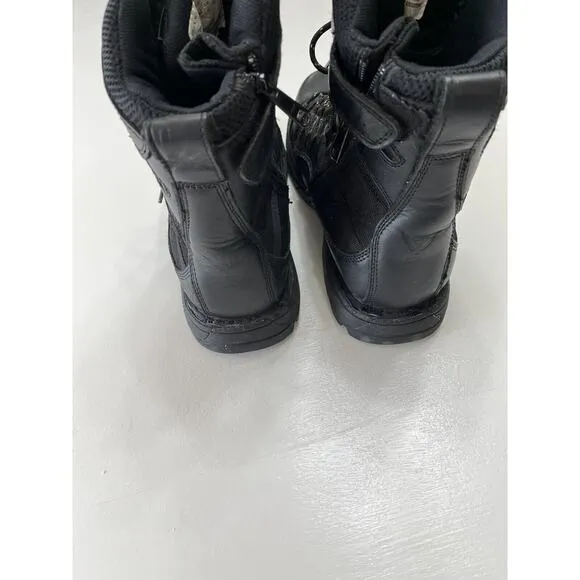 Thorogood Men's Leather Tactical Trooper Side Zip Boots Black Size 13 M