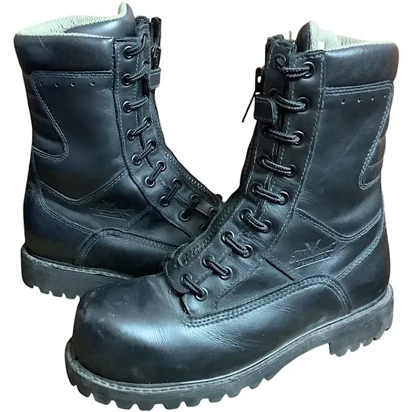 Thorogood Power Station EMS Wildland Waterproof Black Leather Work Boots Unisex
