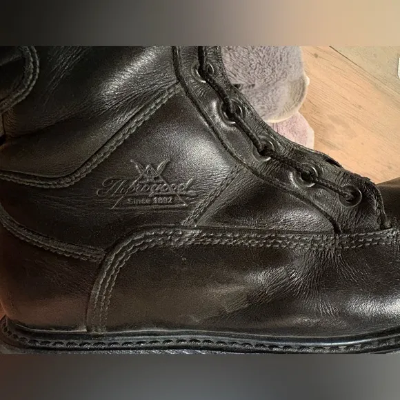 Thorogood Power Station EMS Wildland Waterproof Black Leather Work Boots Unisex