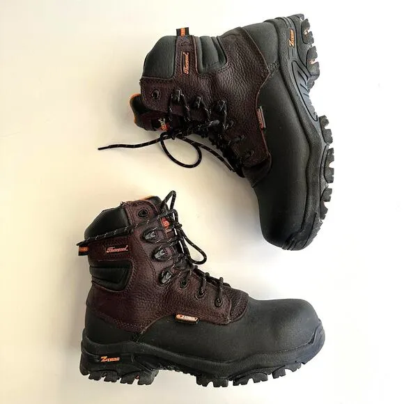 Thorogood Waterproof 7&quot; Z-Trac Chemical Resistant Composite Toe Boots men 6