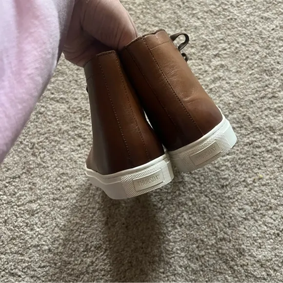 Thursday Boot Co. Premier High Top Sneakers in Toffee Leather
