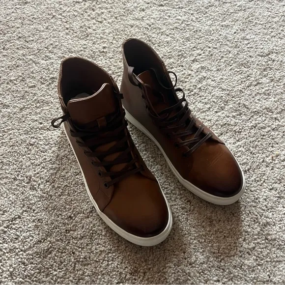 Thursday Boot Co. Premier High Top Sneakers in Toffee Leather