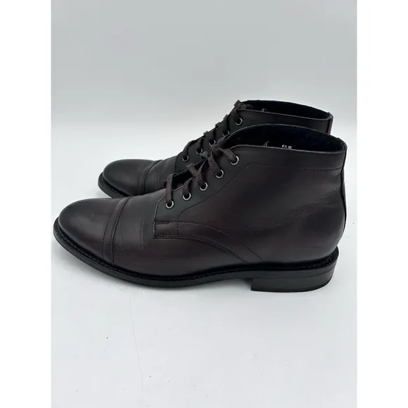 THURSDAY Boot Company Mens Sz 9.5 M 'Cadet' Mahogany Leather Handmade Boots $190