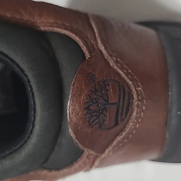 TIMBERLAND ACT LEATHER OUTDOOR HIKING TRAIL BROWN LACE UP ANKLE BOOTS 6.5 M