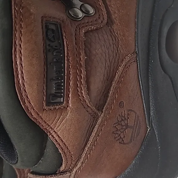 TIMBERLAND ACT LEATHER OUTDOOR HIKING TRAIL BROWN LACE UP ANKLE BOOTS 6.5 M