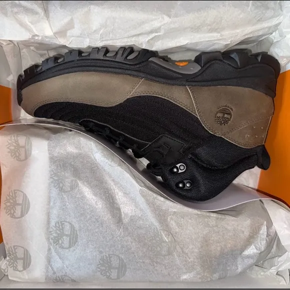 Timberland Black and Brown Sneakers with Sturdy Rubber Sole