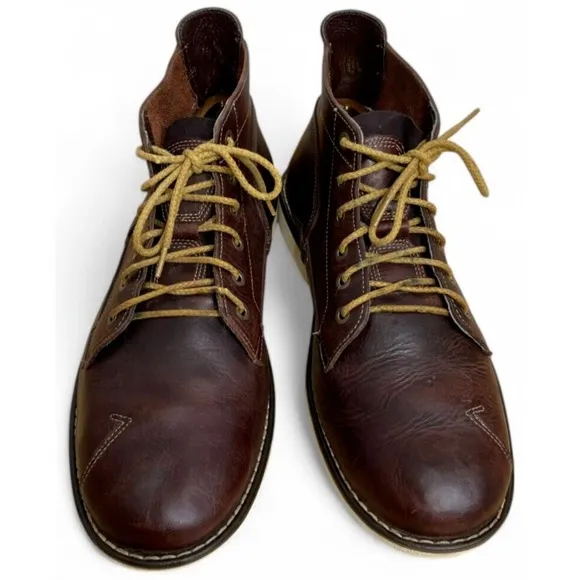 Timberland Boots Mens 11 Brown Earthkeepers City Escape Leather Chukka Shoes