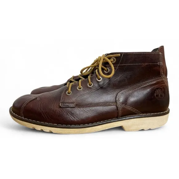 Timberland Boots Mens 11 Brown Earthkeepers City Escape Leather Chukka Shoes