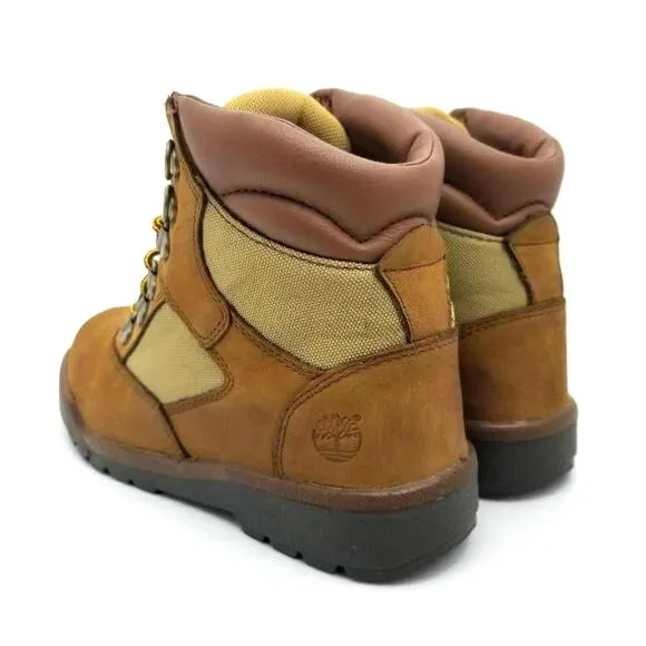 Timberland Boys 6-Inch Field Boots Brown Size 3