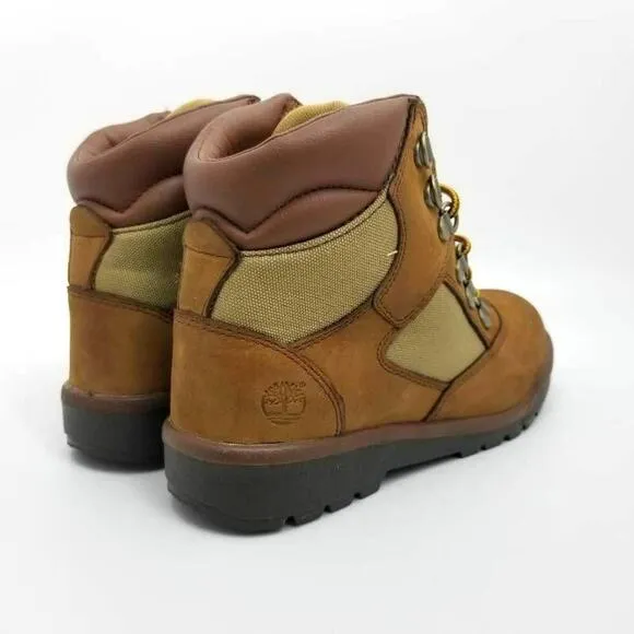 Timberland Boys 6-Inch Field Boots Brown Size 3