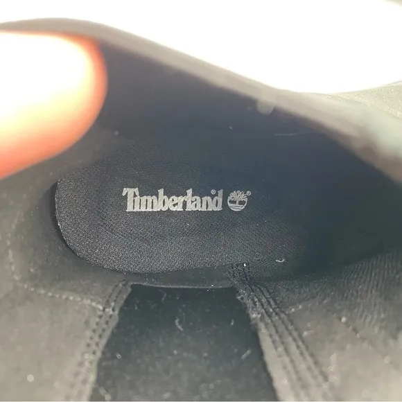 Timberland Carnaby Cool Chunky Pull On Chelsea Boots Shoes Black Size 7.5 (NWOT)