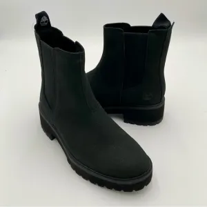 Timberland Carnaby Cool Chunky Pull On Chelsea Boots Shoes Black Size 7.5 (NWOT)