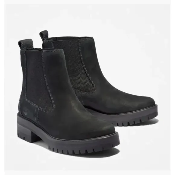 Timberland Courmayeur Valley Chelsea Boots TB0A1J66 Women's Black Leather TF278