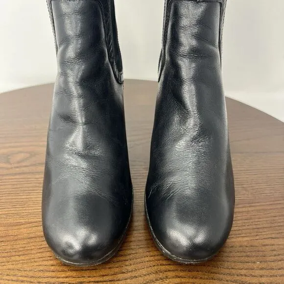 Timberland Earthkeepers Chelsea Ankle Boots Women's 7 Black Block‎ Heel Bootie