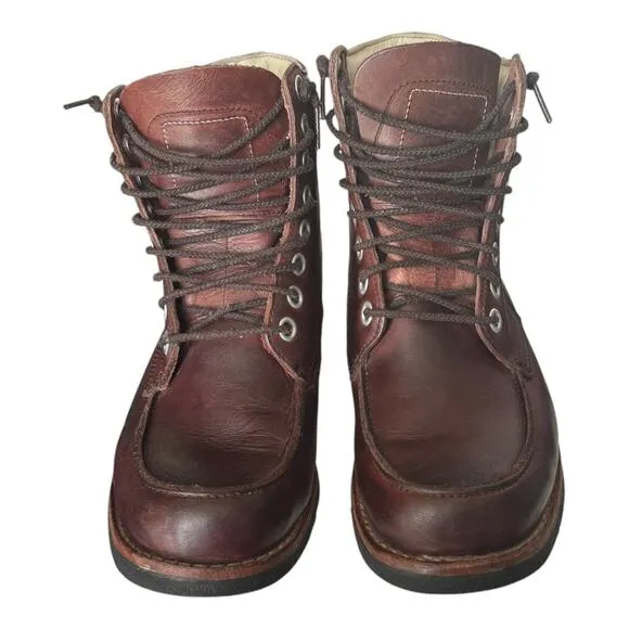 Timberland - Earthkeepers Moc toe Leather Brown Plum Boots size 8