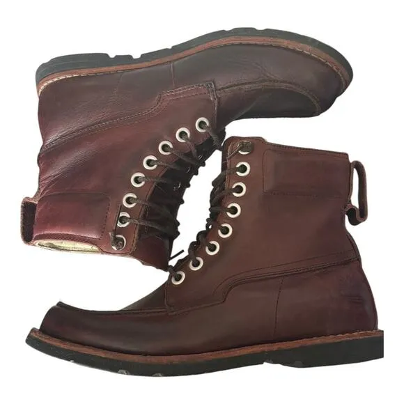 Timberland - Earthkeepers Moc toe Leather Brown Plum Boots size 8