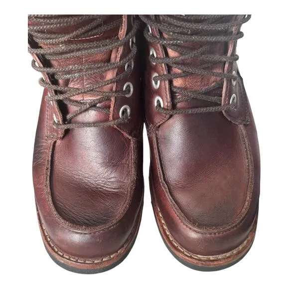 Timberland - Earthkeepers Moc toe Leather Brown Plum Boots size 8