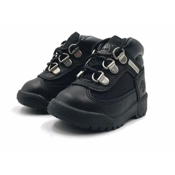 Timberland Field Boot Toddlers Boy Girl Size 4 Casual Boot Black Winter Shoe