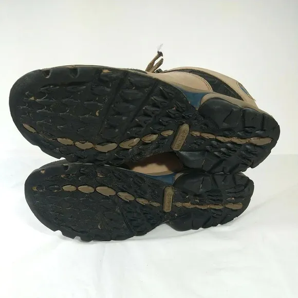 Timberland Outdoor Performance Shoes Men Size 9 M Tan Hiking Leather Nubuck FLAW